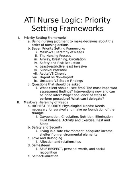 Nurselogic priority setting frameworks advanced - Priority Setting Frameworks Advanced Test 4.6 (5 reviews) A nurses caring for a client who is newly diagnosed with bipolar disorder and is currently experiencing an acute manic episode. Which of the following is a priority concern of the nurse? A. Enhancing self-esteem B Preventing injury C Encouraging problem solving D Promoting usefulness